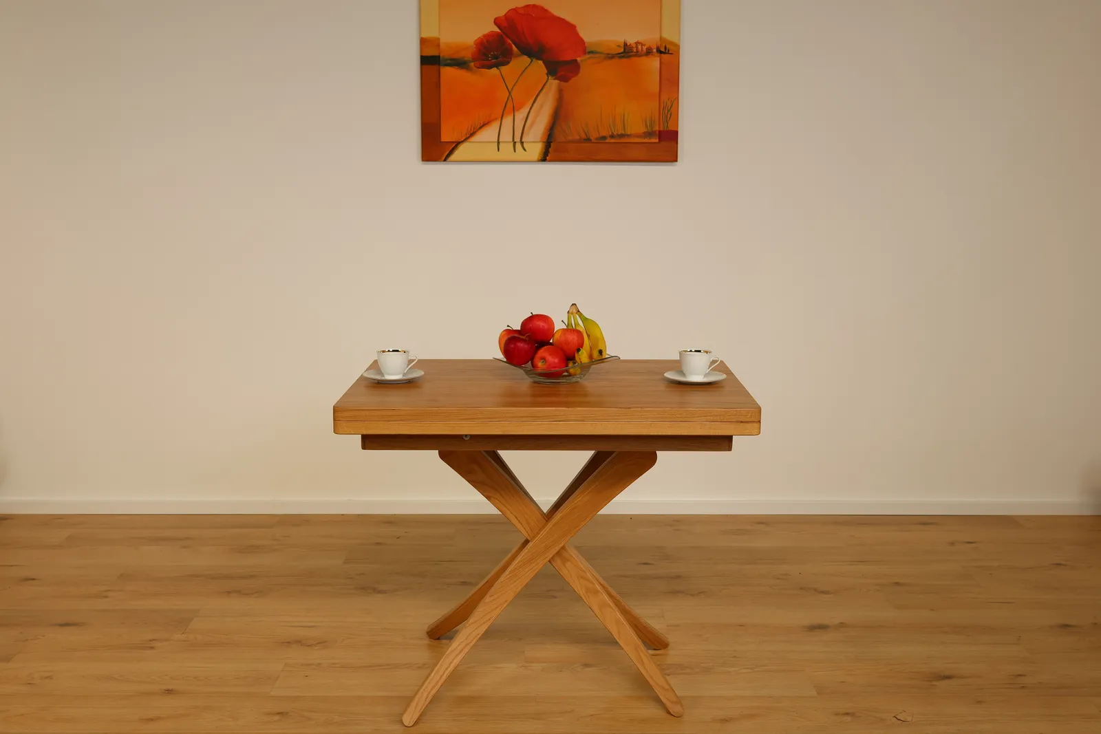 The Transform Quadratischer Ausziehtisch aus Eiche