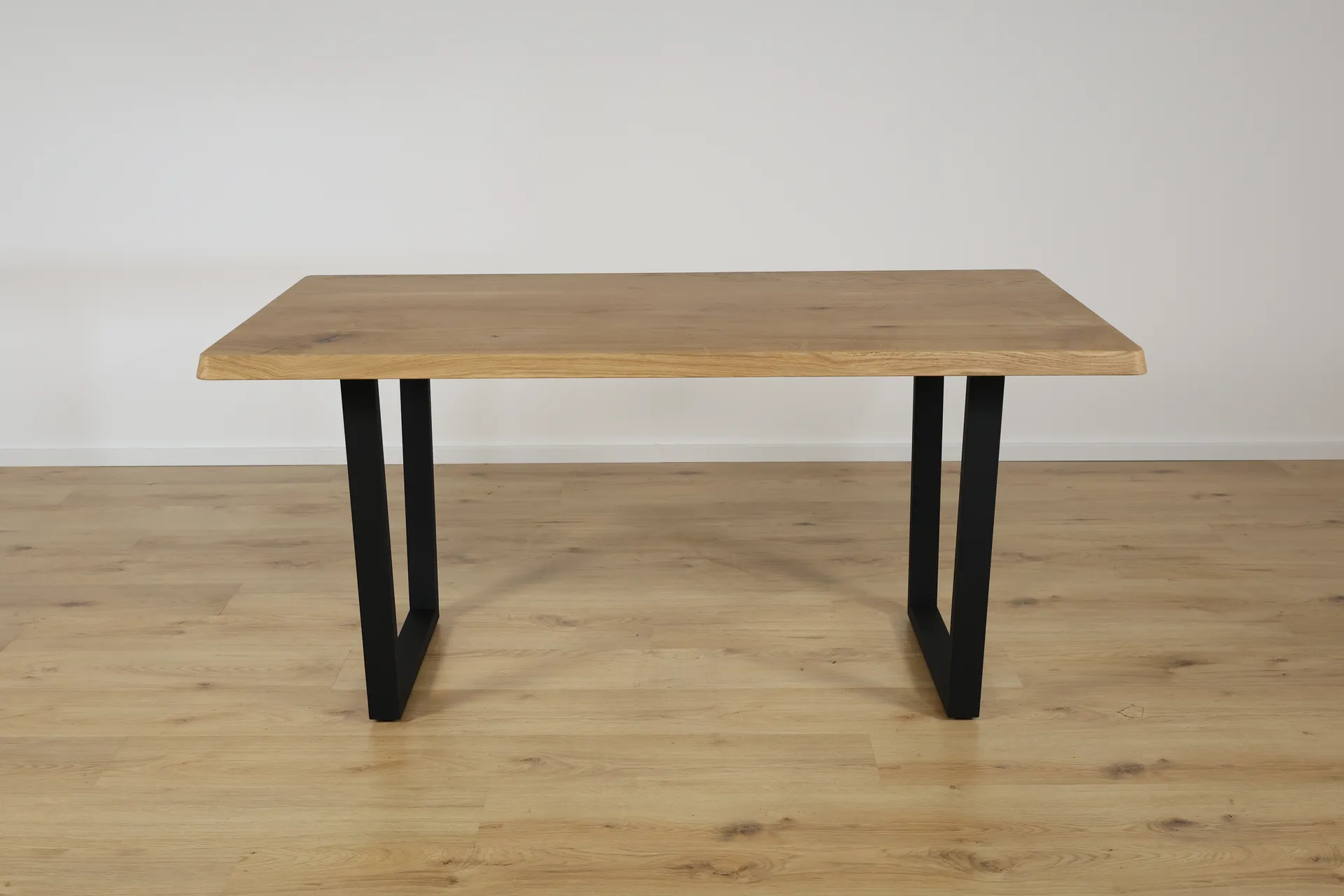 The Meridian 160cm Beveled European Oak Dining Table with Spider Base